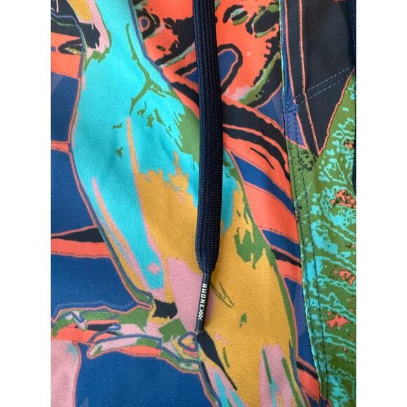 Rhone tropical print swim trunks - Picture 2 of 5